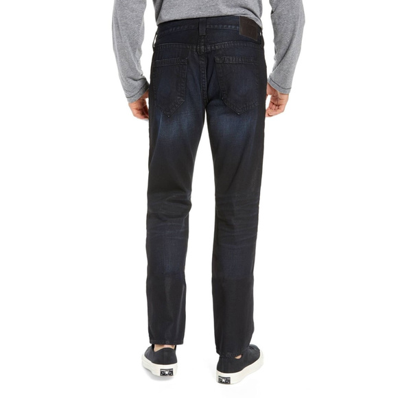 True Religion Men's Geno Slim Fit Jeans in Boost Blue - Picture 4 of 5